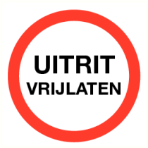 Uitrit vrijlaten