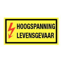 Hoogspanning levensgevaar