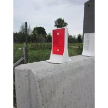 Reflector tweezijdig voor op barrier