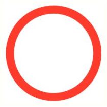 Pictogram Gesloten in beide richtingen voor voertuigen, ruiters en geleiders van rij- of trekdieren of vee