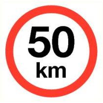 Pictogram Maximum snelheid 50 km