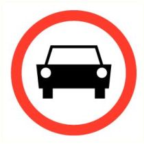 Pictogram Verboden voor voertuigen op meer dan twee wielen
