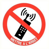 Pictogram GSM mettre a l'arret