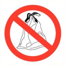 Pictogram Verboden vuilnis te plaatsen