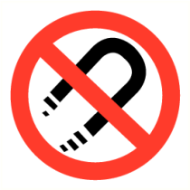 Magneten verboden