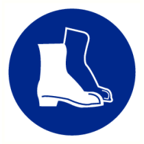 Veiligheidsschoenen verplicht