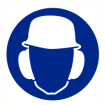 Helm en oorkap verplicht