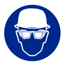 Helm en bril verplicht