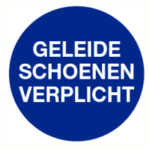 Geleide schoenen verplicht