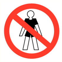 T-shirt en schort verboden