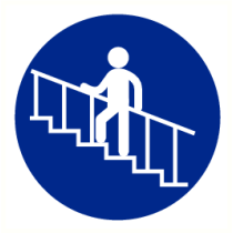 Trapleuning vasthouden verplicht