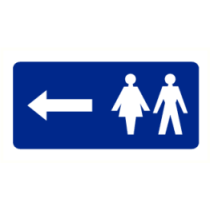 Dames- en herentoilet links