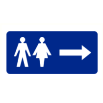 Dames- en herentoilet rechts