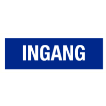 Tekstbord Ingang