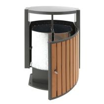 Buitenafvalbak afvalscheiding 2 x 39 liter