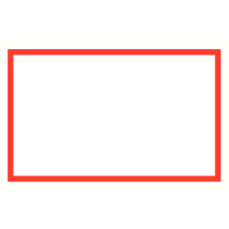 Wit bord met rood kader