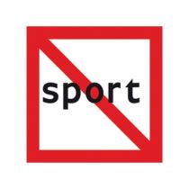 Scheepvaartbord A.13 / Verboden voor kleine schepen