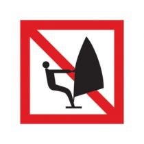 Scheepvaartbord A.17 / Verboden voor zeilplanken