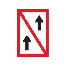 Scheepvaartbord A.2 / Voorbijlopen verboden