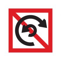 Scheepvaartbord A.8 / Verboden te keren