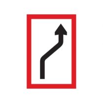 Scheepvaartbord B.2b / Verplichting zich naar de stuurboordzijde van het vaarwater te begeven