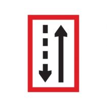 Scheepvaartbord B.3b / Verplichting zich aan de stuurboordzijde van het vaarwater te houden