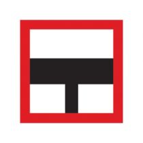 Scheepvaartbord B.9a / Verplichting niet het hoofdvaarwater op te varen, indien daardoor schepen op het hoofdvaarwater zouden worden genoodzaakt hun koers of snelheid te wijzigen