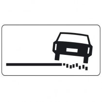 Onderbord OB18, zachte berm