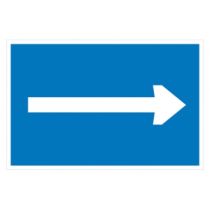 Scheepvaartbord D.3a / Aanbevolen vaarrichting