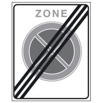 Verkeersbord E02ze, Einde zone verbod stil te staan