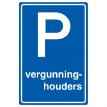 Verkeersbord E09, Parkeergelegenheid alleen bestemd voor vergunninghouders