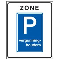 Verkeersbord E09zb, Parkeergelegenheid alleen bestemd voor vergunninghouders, begin zone