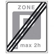 Verkeersbord E11ze, Einde parkeerschijf-zone met verplicht gebruik van parkeerschijf