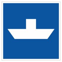 Scheepvaartbord E.4b / Vrijvarende veerpont