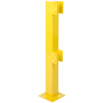 Leuning eindstaander voor binnen, lengte 100 cm.