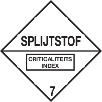 Splijtstoffen ADR klasse 7E