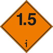 Ontplofbare stoffen en voorwerpen ADR klasse 1.5