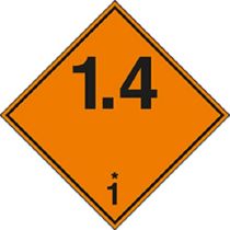 Ontplofbare stoffen en voorwerpen ADR klasse 1.4