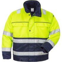 Fristads 444 PP fluor geel/marineblauw jack