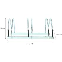Verzinkt fietsenrek 3 fietsen, face to face schikking, fietsen staan op 1 niveau