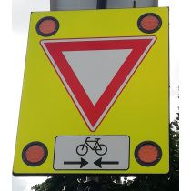 Solar LED attentiebord B06 met onderbord OB503OB02