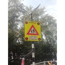 Solar LED attentiebord J21 SCHOOL