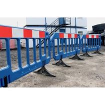 Afzethek kunststof HDPE 200 x 100 cm, kleur blauw