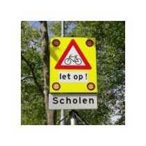 Solar LED attentiebord J24 met onderbord let op !