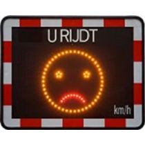 Snelheidsdisplay Smiley, model batterij