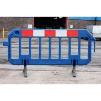 Afzethek kunststof HDPE 200 x 100 cm, kleur blauw