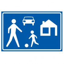 Verkeersbord G05, Begin woonerf