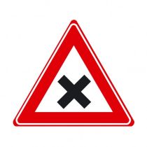 Verkeersbord J08 - Waarschuwing gevaarlijk kruispunt