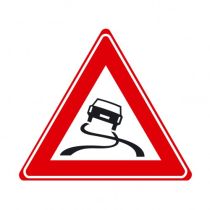 Verkeersbord J20 - Waarschuwing slipgevaar