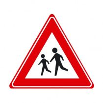 Verkeersbord J21 - Waarschuwing overstekende kinderen